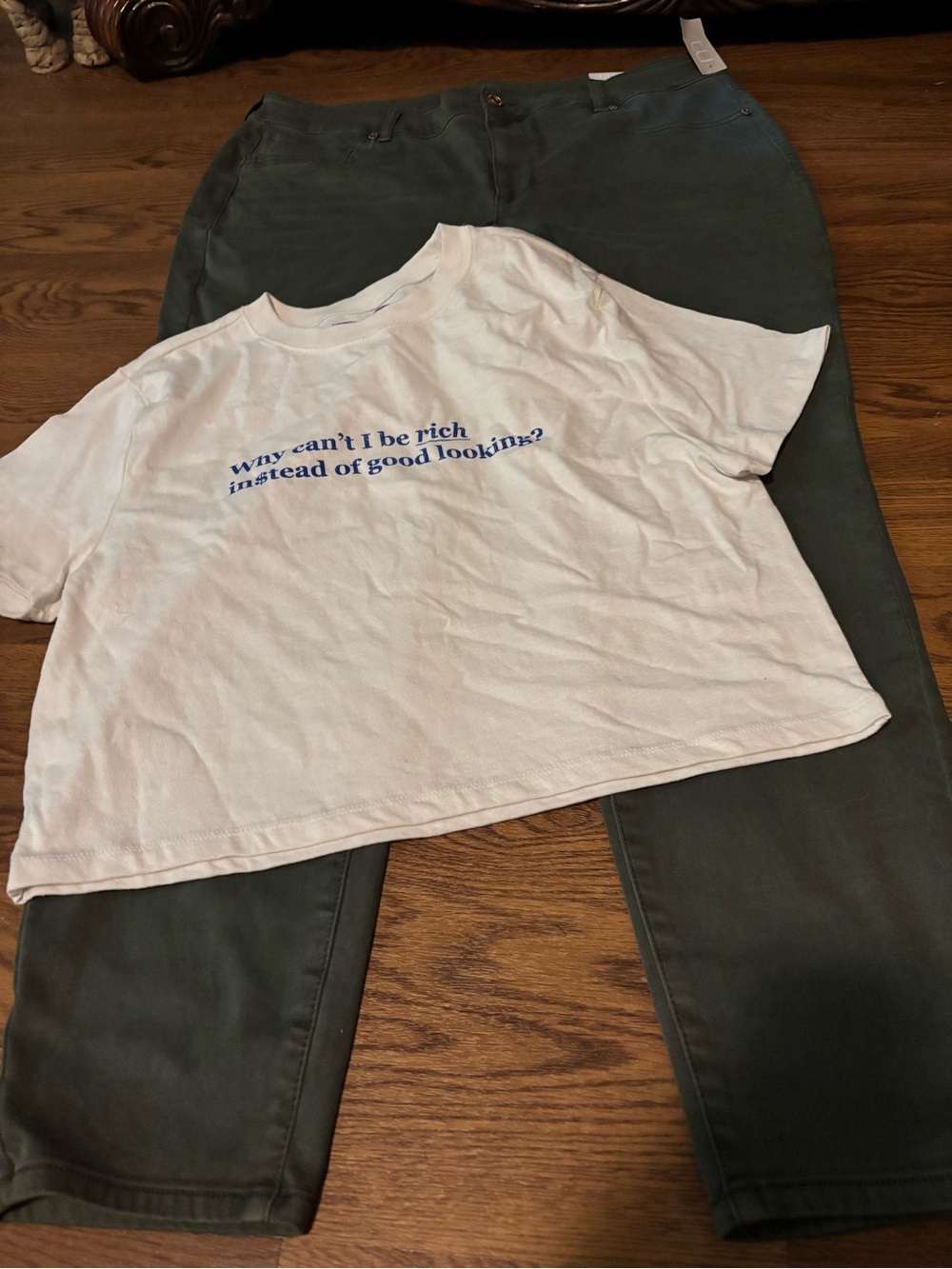 NWT Maurices jeggings with Urban Outfitters White Tee